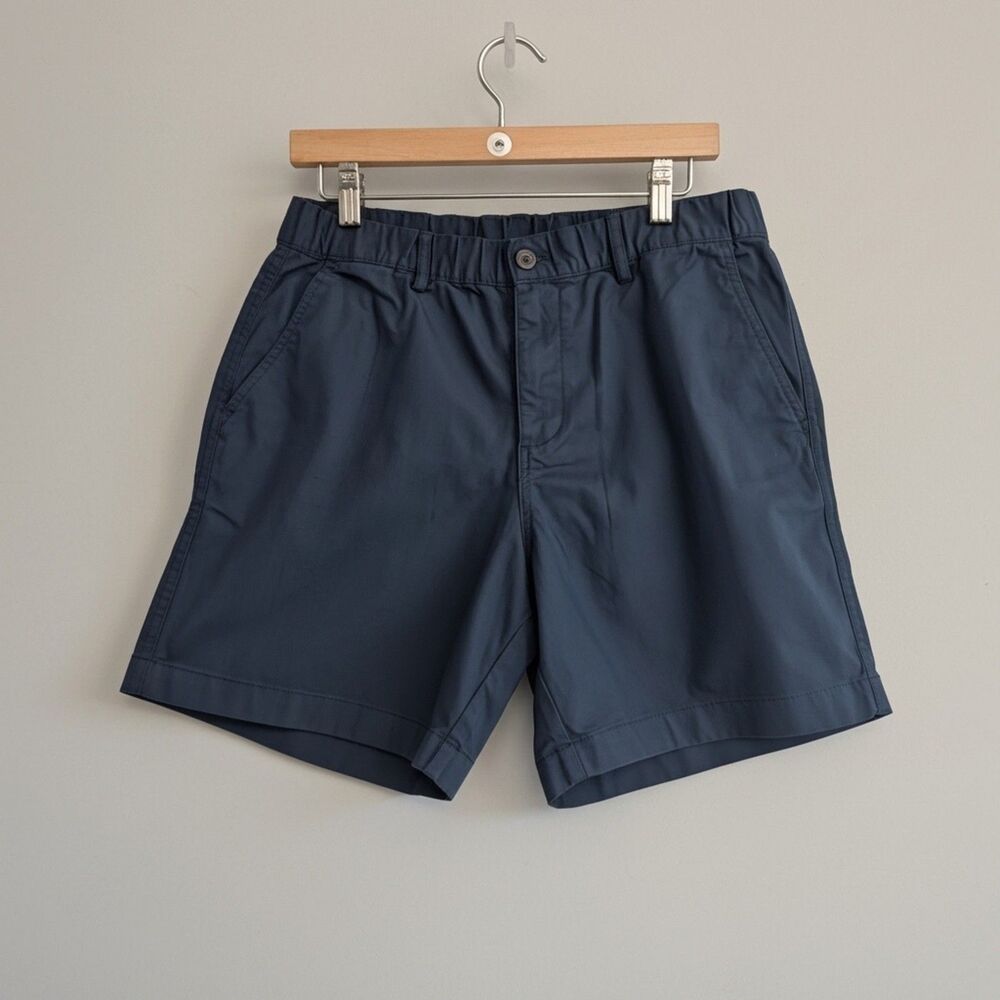 Men's Flat Front Navy Shorts